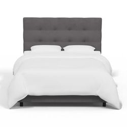 Mulligan Bed by Skyline Furniture in Premier Charcoal (Size KING)