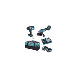 Makita - DK0139G202 40 v clé à chocs et meuleuse avec batteries