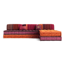 Maili Sectional Sofa Purple & Orange