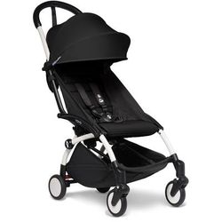 Babyzen YOYO2 Ultra Compact Complete 0+/6+ Stroller & Rolling Bag Bundle - White/Black