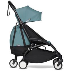 Babyzen YOYO2 Ultra Compact Complete 6+ Stroller & Rolling Bag Bundle - Black/Aqua