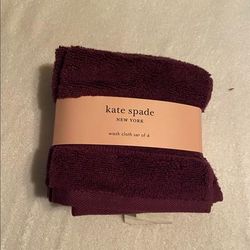 Kate Spade Bath | Kate Spade Washcloths | Color: Purple | Size: Os