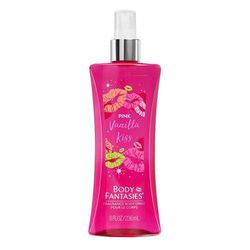 Body Fantasies Signature Pink Vanilla Kiss BODY SPRAY 8.0 oz / 240 ml 8.0 oz Fragrance Body Spray for Women