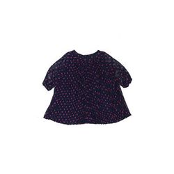 Baby Gap Long Sleeve Blouse: Blue Hearts Tops - Size 0-3 Month