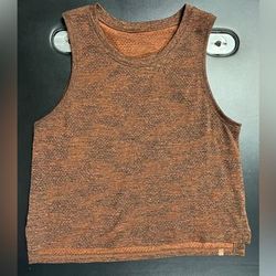 Lululemon Athletica Tops | Lululemon Train To Be Camo Tank, Size 6, Burnt Orange/Black, Nwot | Color: Black/Orange | Size: 6