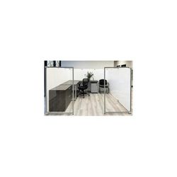 9'W x 9'D x 5'H Economy White Laminate Fully Furnished Modular Office