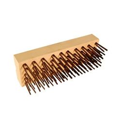 Prince Castle CM-1 Medium Replacement Char Brush/Head w/ Metal Bristles, Wood Head