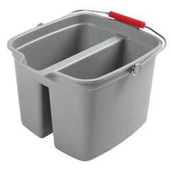 Rubbermaid FG261700GRAY 17 qt Double Pail - Gray