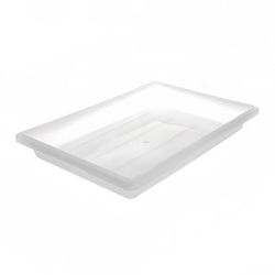 Carlisle 1064002 5 gal Food Storage Box - 26x18x3 1/2" White, 5 Gallon