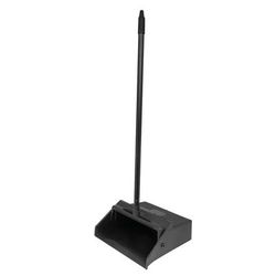 Carlisle 36141003-1 12" Duo-Pan Lobby Dust Pan - Metal Handle, Black