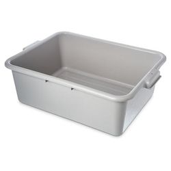Carlisle 4401123 Comfort Curve Bus Box - 20" x 15" x 7", Gray
