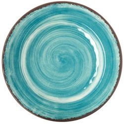 Carlisle 5400115 Mingle 11" Round Melamine Dinner Plate, Aqua, Blue