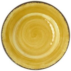 Carlisle 5400213 9" Round Melamine Salad Plate, Amber, Yellow