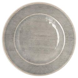 Carlisle 6400218 Grove 9" Round Melamine Salad Plate, Smoke Gray