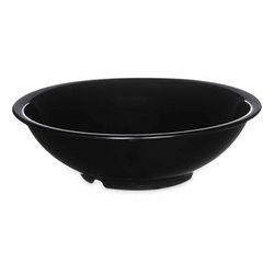 Carlisle 800B03 24 oz Round Melamine Salad Bowl, Black