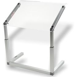 Carlisle 922407 24" Portable Sneeze Guard - Free-Standing, Acrylic/Aluminum, Silver, Acrylic Shield, Adjustable Uprights, Clear