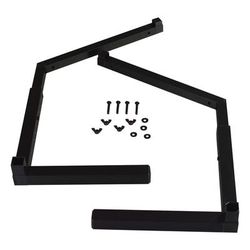 Carlisle 994803 Sneeze Guard Legs - Adjustable, Single-Sided, Aluminum, Black