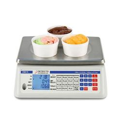 Detecto DM15 15 lb Price Computing Scale - Front & Back Display, 120v, 99 Preset Options, Stainless Steel