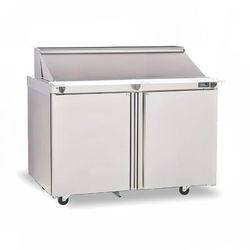 Delfield 4448NP-12M 48" Mega Top Sandwich/Salad Prep Table w/ Refrigerated Base, 115v, Stainless Steel