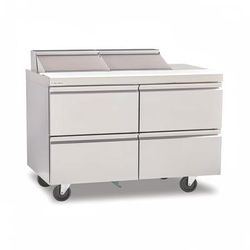Delfield D4464NP-8 64" Sandwich/Salad Prep Table w/ Refrigerated Base, 115v, Stainless Steel