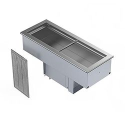 Delfield N8146NBP 47" Drop-In Refrigerator w/ 2 Pan Capacity - Cold Wall Cooled, 115v, Stainless Steel