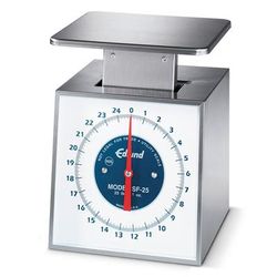 Edlund SF-25 Premier Series Top Loading Fixed Dial Vertical Face Scale, 25 lbs x 4 oz, Stainless Steel