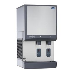 Follett 25HI414A-SI-DP 425 lb Wall Mount Nugget Ice Dispenser for Commercial Ice Machines - 25 lb Storage, Cup Fill, 115v, Infrared SensorSAFE, Stainless Steel