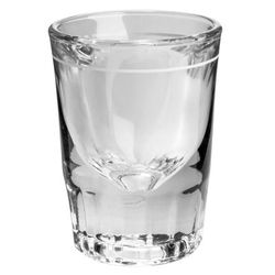 Libbey 5127/S0711 1 1/2 oz Fluted Whiskey Shot Glass with 7/8 oz Cap Line, Clear