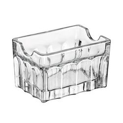 Libbey 5258 Gibraltar Rectangular Sugar Caddy - Glass, Clear, 3-1/2" x 3-1/2"