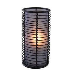 Sterno 80348 Brandy Candle Lamp - 3 3/10"D x 6 1/4"H, Glass, Blue Frost
