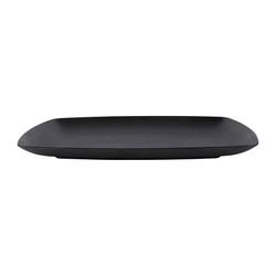 Elite Global Solutions JW7312-B 12 1/4" x 8 1/2" Rectangular Zen Platter - Melamine, Black