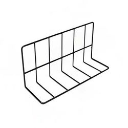 Elite Global Solutions W4612-B Wire Shelving Divider - 12"L x 4"W x 6"H, Black