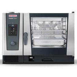 Rational ICC 6-FULL E 208/240V 3 PH Full Size Combi Oven - Boiler Based, 208-240v/3ph, Stainless Steel