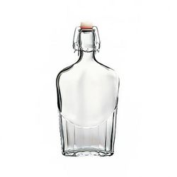 Steelite 4953Q676 Swing Top Bottles 8 1/2 oz Swing Top Pocket Flask - Glass, Clear