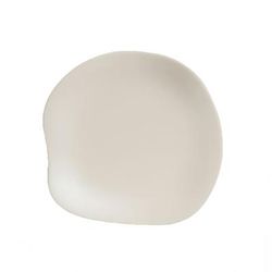 Steelite 7002DD027 Delfin 5 1/2" Round Melamine Bread & Butter Plate, Marisol Sandshell, White