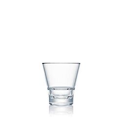 Strahl N710053 5 oz CapellaStack Rocks Glass, Plastic, Clear