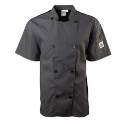 Chef Revival J205GR-XL Short Sleeve Double Breasted Jacket, X-Large, Pewter Grey, Gray
