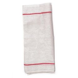 Chef Revival CLH45S-1 Striped Kitchen Towel - 14 1/2" x 25 1/2", Cotton, White/Red