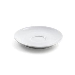 Front of the House DCS024WHP23 5 3/4" Round Spiral Saucer - Porcelain, White