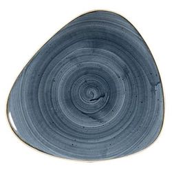 Churchill SBBSTR121 12 1/4" Triangular Stonecast Lotus Plate - Ceramic, Blueberry