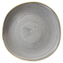 Churchill SPGSOG101 10 3/8" Round Stonecast Plate - Ceramic, Peppercorn Gray