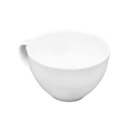 Churchill WHBALT121 12 oz Bamboo Coffee Cup - Ceramic, White