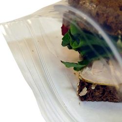 LK Packaging H065RC Seal Top Sandwich Bag - 6" x 6 1/2", Poly, Polyethylene, Zipper Seal, Clear
