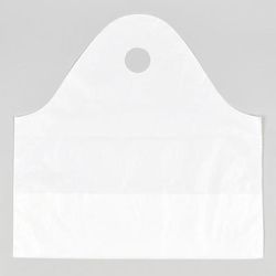 LK Packaging TO211810 Poly Take-Out Bag w/ Handles - 21" x 18" x 10", White, Disposable