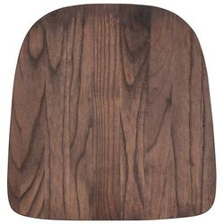 Flash Furniture CH-31230M1D-GG Wood Seat for CH-31230 Chairs - Elm Wood, Rustic Walnut Finish, Brown