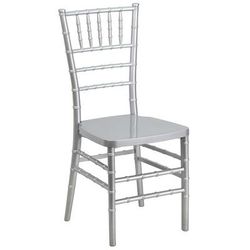 Flash Furniture LE-SILVER-GG Stacking Chiavari Chair - Polycarbonate, Silver