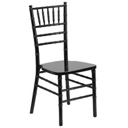 Flash Furniture XS-BLACK-GG Chiavari Chair - Acacia Wood, Black, Ladder Back