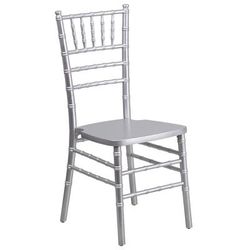Flash Furniture XS-SILVER-GG Chiavari Chair - Acacia Wood, Silver