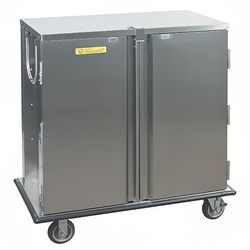 Alluserv TC31-21 Ambient Meal Delivery Cart w/ (21) Tray Capaciyt, Stainless, 21 Trays, Stainless Steel