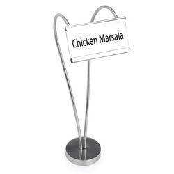 Eastern Tabletop 9595 8 1/2" Menu Stand, Stainless Steel